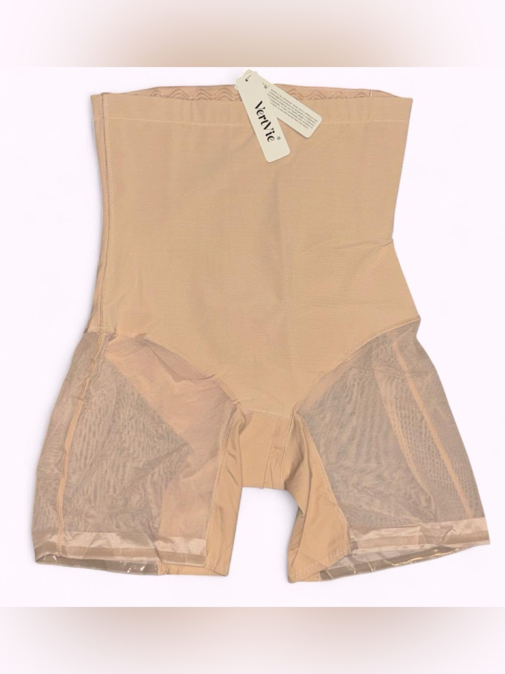 Verve High-Waist Shaping Shorts in Beige